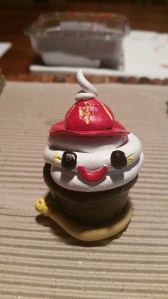 Cupcake Fireman (painted)